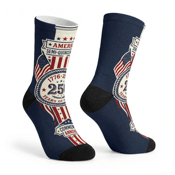 Patriotic 250th Anniversary Crew Socks