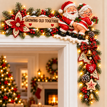 Christmas Growing Old Together Door Corner Decoration