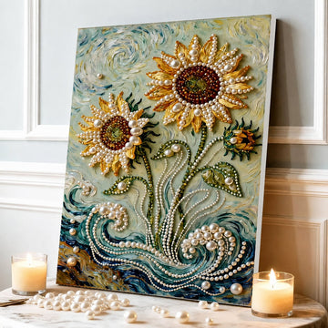 DIY Elegant Pearl Canvas Art Kit