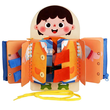 Montessori Multi-Layer Busy Board - Sensory Learning Toy for Toddlers 0-3 Years