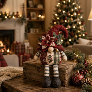 Beginner-Friendly DIY Quilted Christmas Gnome Shelf Sitter Kit