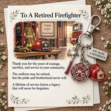 You Make a Difference Retirement Gift Set – Keychain & Card