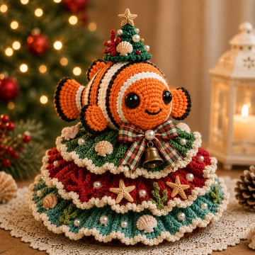 DIY Layered Ocean Christmas Yarn Art Kit Collection