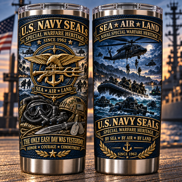 U.S. Navy SEALs Special Warfare Heritage Insulated Travel Tumbler