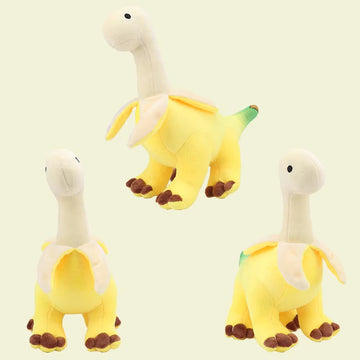 Peeled Banana Brontosaurus Plush Toy