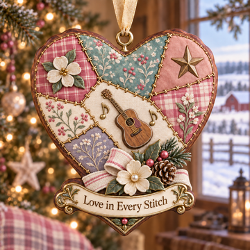 Country Music Queen Christmas Tribute Ornament