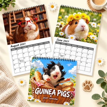 Guinea Pigs 2027 Wall Calendar