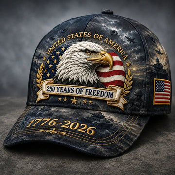 250 Years of Freedom Eagle Cap | Patriotic Vintage Baseball Hat