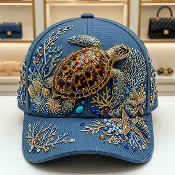 Sea Turtle Cap Beach Vacation Ocean Style Hat